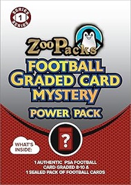 PSA Football Graded Card Mystery Pack + | PSA Graded Football Card + 1 Sealed Pack of Football Cards