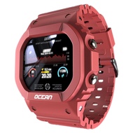 LOKMAT Ocean Smart Watch กีฬานาฬิกาผู้ชายฟิตเนส Tracker ความดันโลหิตข้อความ Push Heart Rate Monitor นาฬิกา Smartwatch ผู้หญิงนาฬิกาสำหรับ Android♢L111