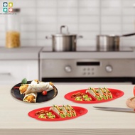 Taco Holder Plates Safe Taco Bar Taco Plates with Dividers for Taco Supplies SHOPSBC7517