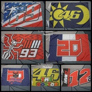 Bendera Flag Motogp Ducati Valentino Rossi 46 Pecco Maverick Vinales 25 Marc Marquez 93 Bagnaia Fabi