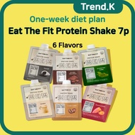 DELISPOON/ Eat The Fit Protein Shake 7p/ Diet Meal Replacement/ 1week diet plan/ WPI, Low Sugar