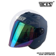 ACES R2 S70 PREMIUM OPEN FACE HELMET SIAP RAINBOW VISOR TOPI KELEDAR SIZE L 59 - 60 CM