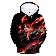 Hot Anime Demon Slayer: Kimetsu No Yaiba 3D Print Hoodies In S/S Sweatshirts Long Sleeve Youth Cloth