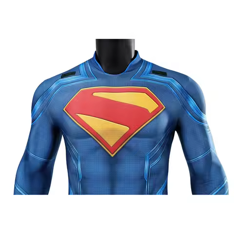 Clark Kent Cosplay Costume 3D Print Bodysuit With Cloak David Corenswet Movie Costume Hero Spandex O