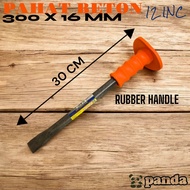 PAHAT BETON 12INC PANDA FULL BESI PADAT GAGANG KARET ORANGE F3312