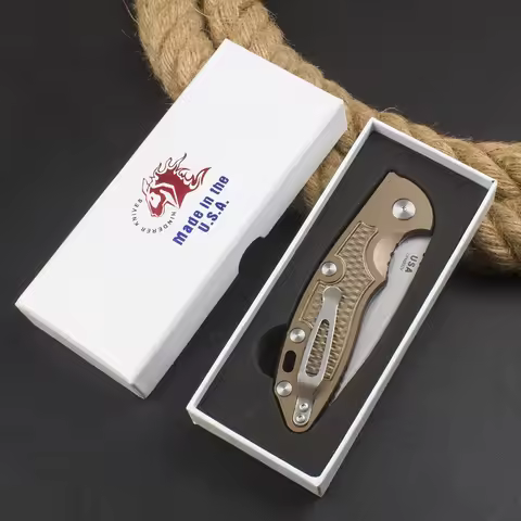 New Hinderer XM18 -A Titanium Handle CPM 20CV Copper Washer Pocket Camping Hunt Outdoor EDC Tool Fol