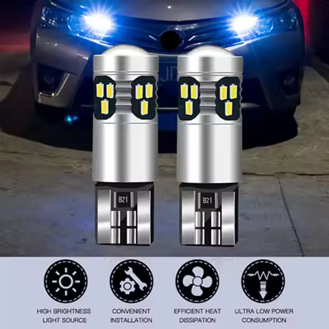 2pcs T10 LED Bulbs Car Position Parking Lights For VW Golf 4 5 6 7 MK4 MK5 MK6 MK7 Polo 6R 9N Sciroc
