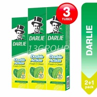 Darlie Double Action Original Strong Mint Fluoride Toothpaste, 2x225g + 100g (Triple Pack)