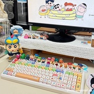 Kawaii High Anime Moa Crayon Shin-chan Keyboard Mac Sublimation hi75 Hi8 K99 F99 104 f87
