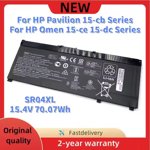 SR04XL Laptop Battery For HP Pavilion Gaming 15 15-cb Series Omen 15-ce 15-dc Series HSTNN-DB7W HSTN