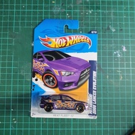 Hotwheels Mitsubishi 2008 lancer evolution (purple)