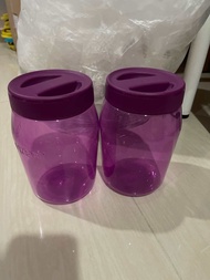 tupperware universal jar 1.5L 2pcs - purple color ( tupperware oversea )