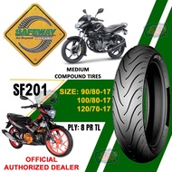 ✅ SAFEWAY 90/80-17, 100/80-17, 120/70-17 Motorcycle Tire SF201 Rim 17 Tubeless 8PR Japan Standard