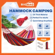 Rainbow Hammock Outdoor Heavy Duty Buaian Gantung Pokok Buaian Outdoor Tree Swing Hammock Gantung Po