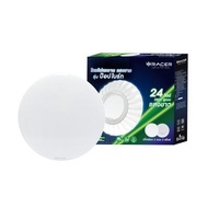 "ถูกชัวร์"โคมไฟเพดานอะคริลิก LED 24W Daylight RACER รุ่น POP BRIGHT PB02 สีขาว*ส่งด่วนทุกวัน*