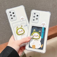 [1528] Fashion Clear Slotcard Case SNOWMAN For IPHONE 6+/6S+ 7 7PLUS Via CHAT)