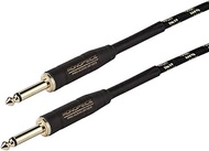 Monoprice 1/4-Inch TS Male to 1/4-Inch TS Male Instrument Cable Cord - 10 Feet - Black, 20AWG, Braid