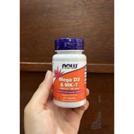 Now Foods Mega D3 & Mk-7 60 Caps Vitamin D3 5000 IU & K2