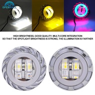 OPENMALL 8000LM Motorcycle Headlight LED Angel Devil Eyes Headlight Projector Lens High/Low Beam Str