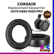1 Pair Corsair HS70 HS60 HS50 PRO Headset Protein Leather Comfortable Earpads Cushion
