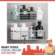 [sgstock] LUXEAR 2 Pack Adhesive Shower Caddy Basket Shelf with Hooks, No Drilling Organizer Storage