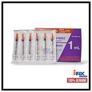 Terumo Insulin Syringe 1ml With 31g x 5/16" (0.25mmx8mm) Needle 1's