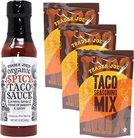 Trader Joes Other Spicy Taco Sauce And 3 Pack Seasoning Bundle