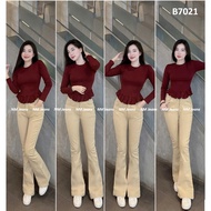 [100cm] Plain 1n flared Jeans for women with NM Jeans, elastic material, all sizes from 40kg to 75kg