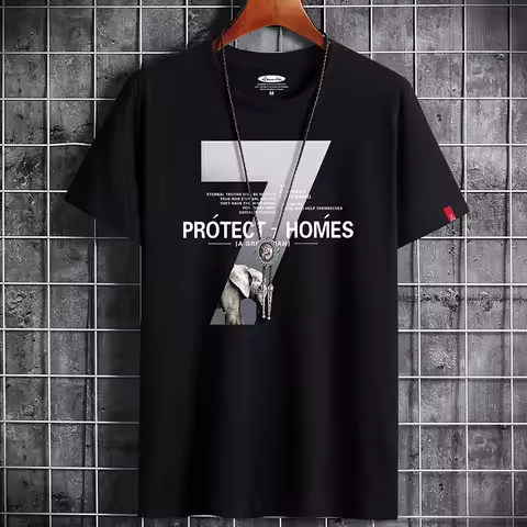 2021 Newest T Shirt for Men Clothing Fitness White O Neck Man T-shirt For Male Oversized Anime S-6XL