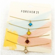 FOREVER 21 FRIENDSHIP SHORT NECKLACE SET 4PCS