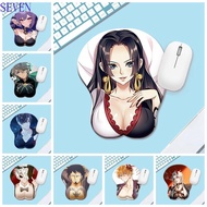 SEVEN Anime 3D Mouse Pad, 3D Stereo Bobo Series 3D Breast Mousepad, Anime Wrist Pad Comfortable Ergo