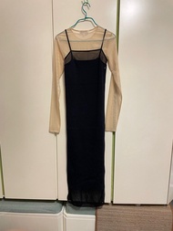 CK連身裙兩件頭 可分兩件著one-piece dress 吊帶裙 slim fit dress set