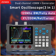ZEEWEII DSO3D12 3.2 Inch Desktop Digital Oscilloscope 120M Bandwidth Dual Channel Multimeter and Sig