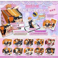 Haikyuu 75mm Embossed Tinplate Pin Badge Blind Box Anime Merchandise Collectible Brooch with Card