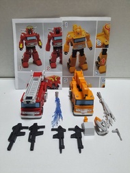 transformer 變形金剛 小比例MFT消防車吊車