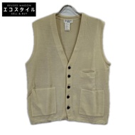 Yohji Yamamoto Pour Homme Ivory HP-K81-920 Vintage 90s 93AW Wool Knit Vest Gilet M [Used]