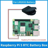 TA Raspberry Pi 5 RTC Battery Box Suitable for CR2032 / LIR2032 Battery Real Time Clock Holder for R
