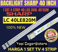 BACKLIGHT TV LCD LED SHARP 40 INCH LC 40LE820M BACKLIGHT TV 40INCH