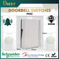 Schneider Doorbell 99AC Door Bell 240V Wiring Loceng Ding Dong Wired Doorbell Retouch Ultra Rimless 