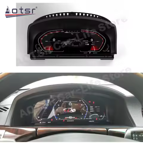 HUD Android Digital Performance Display Dashboard For BMW E65 E66 LCD Speed Table Car Virtual Inform