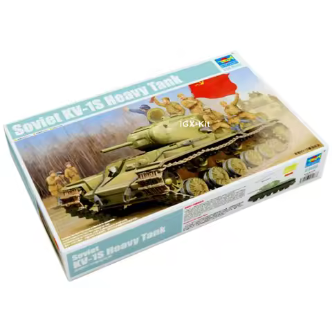 Trumpeter 01566 1/35 Soviet KV1S KV-1S KV-1 Heavy Tank Military Gift Plastic Assembly Building Model