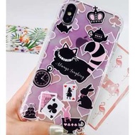 手機殼IPhone6/7/8/plus/X : 童話愛麗絲妙妙貓