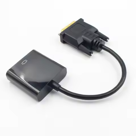 DVI To VGA DVI-D DVI To VGA Adapter DVI Input VGA Output DVI-D DVI To VGA Converter 25-pin DVI-D wit
