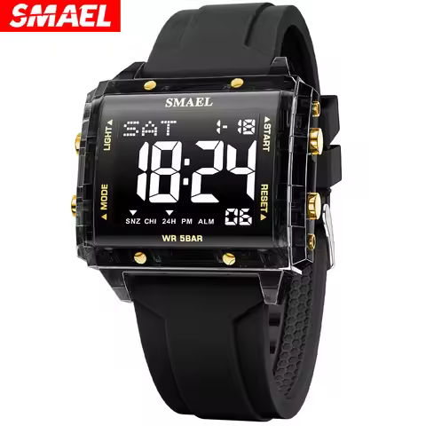 SMAEL Men's Multifunction Digital Military Sports Watch Waterproof LED Luminous Display Fashion Casu
