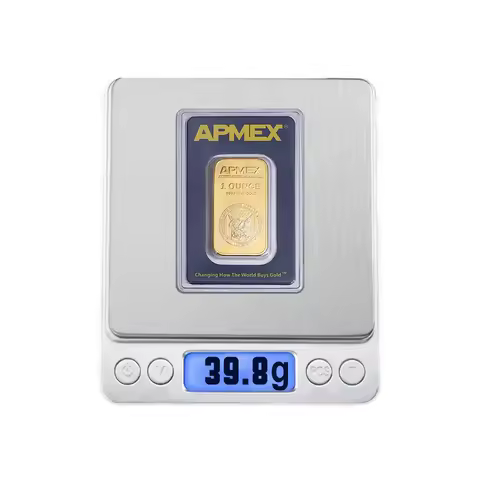 wholesale APMEX 1oz non-magnetic gold Bullion bar 1 Ounce with serial numbers gold bar metal home de