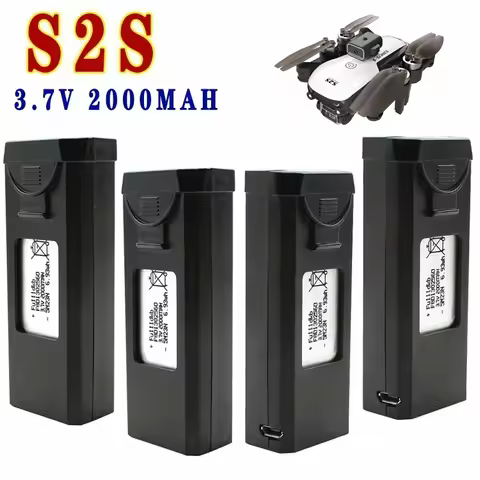Battery For S2S Drone 3.7V 2000mAh Lipo Battery For S2S Quadcopter RC Qudcopter Battery Spare Part R