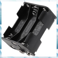 [W F S B] Double Side Spring 6 x 1.5 V AA Battery Holder Case Box Black