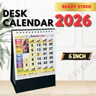 6 inches Desk Calendar 2026 / Table Calendar / Kalendar Meja / Kalendar Kuda / Horse Calendar
