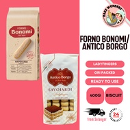 Antico Borgo Ladyfingers/ Forno Bonomi LadyFingers/ Lady Fingers/ Tiramisu Biscuits (Loose Packet/On