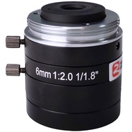 ZLKC Zhonglian Kechuang lensa industri 6mm VM0620MP5 apertur manual 5 juta lensa fokus tetap dengan 